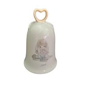 VGUC Enesco Precious Moments Bell Month of June Porcelain